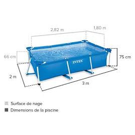 Intex Metal Frame  รุ่น 28271 ขนาด 2.6 เมตร ของแท้ สต็อกใหม่จัดส่งไว
