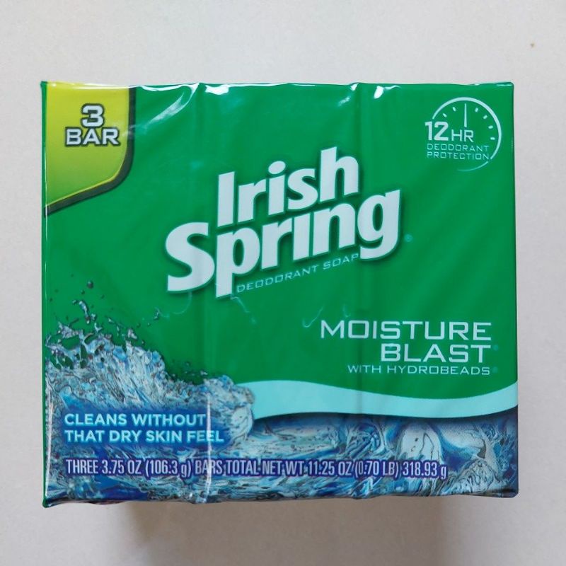 irish spring moisture blast 106.3g.*3 bar soap