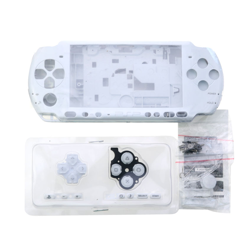 เคสฝาครอบเชลล์แบบเต็มพร้อมปุ่มชุดเปลี่ยนสําหรับ Sony PSP 3000 PSP3000 อะไหล่คอนโซลเกม