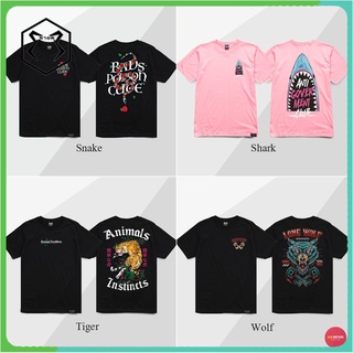 ⛔ SALE 7.7 ⛔ ® เสื้อยืดลาย ขายดี Snake, Shark, Tiger, Wolf TS