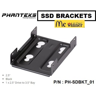 PHANTEKS รุ่น PH-SDBKT_01 SSD BRACKETS FOR 1 IN ONE (2.5" ) 1 x 2.5" Drive - BLACK