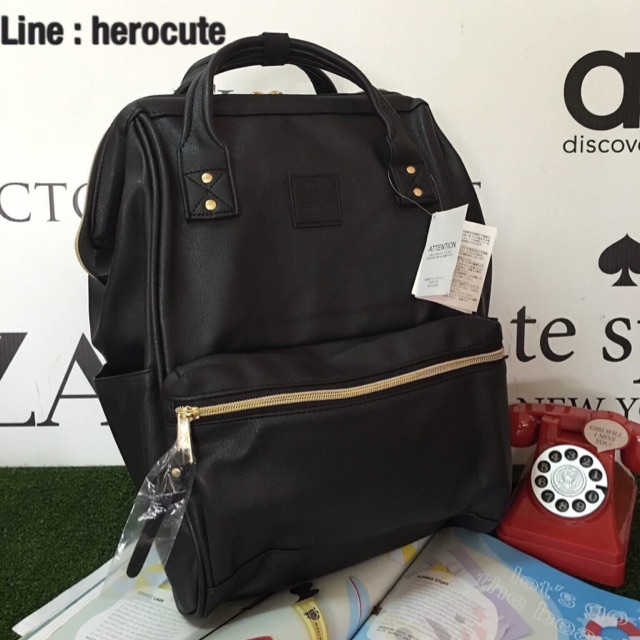Anello polyurethane leather rucksack รุ่น Classic ส่งฟรีEMS