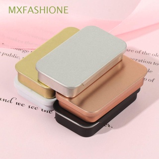 Mxfashione กล่องเหล็ก ทรงสี่เหลี่ยมผืนผ้า ขนาดเล็ก หลายขนาด สําหรับใส่เครื่องประดับ คิ้ว สบู่