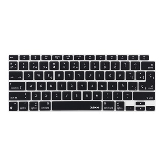 XSKN Spanish Language Silicone Keyboard Cover Skin for New MacBook Air 13.3&amp;quot; with Touch ID A2179/A2337 M1 US and EU