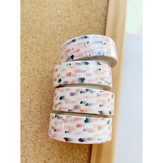 🔸 TERRAZZO WASHI TAPE 🔸 วาชิเทป เทป หินขัด หิน ส้ม ขาว เทอราซโซ 🔸