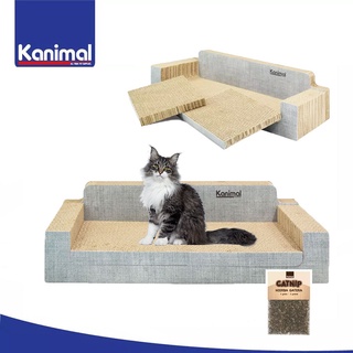 ที่ลับเล็บแมวโซฟา คานิมอล Kanimal Cat Toy ขนาด 55 80 ซม. แถมกัญชาแมว โซฟาแมวขนาดกลาง ที่ลับเล็บแมวขนาดกลาง โซฟาแมว