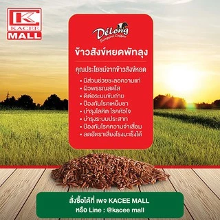 Delong Black Coffee 2in1 กาแฟดำข้าวสังข์หยด 100 กรัม กาแฟ คั่วบดละเอียด กาแฟสุขภาพ ทานแล้วไม่อ้วน