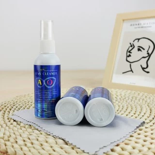 น้ำยาเช็ดเลนส์ 🅰🅾 ของแท้💯% AO lens cleaner 👓 (แถมฟรีผ้าเช็ดทำความสะอาดอเนกประสงค์ 1 ผืน) ขนาด 60 ml.