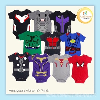 Amayson Antman, Deadpool, Black Panther, Hawkeye, Hulk, Doctor Strange และ Thor Suit Baby Onesies