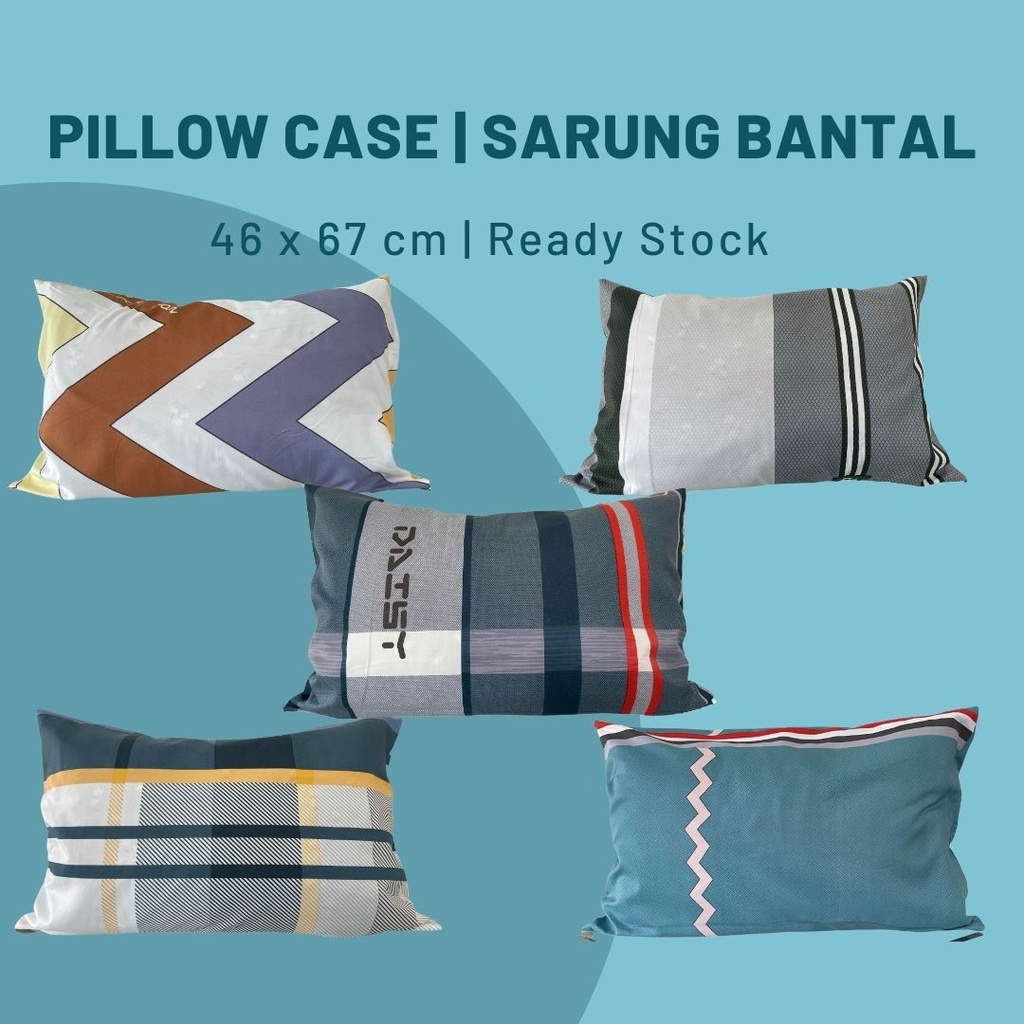 Sarung Bantal Cotton Pillow Case Pillow Cover Berkualiti