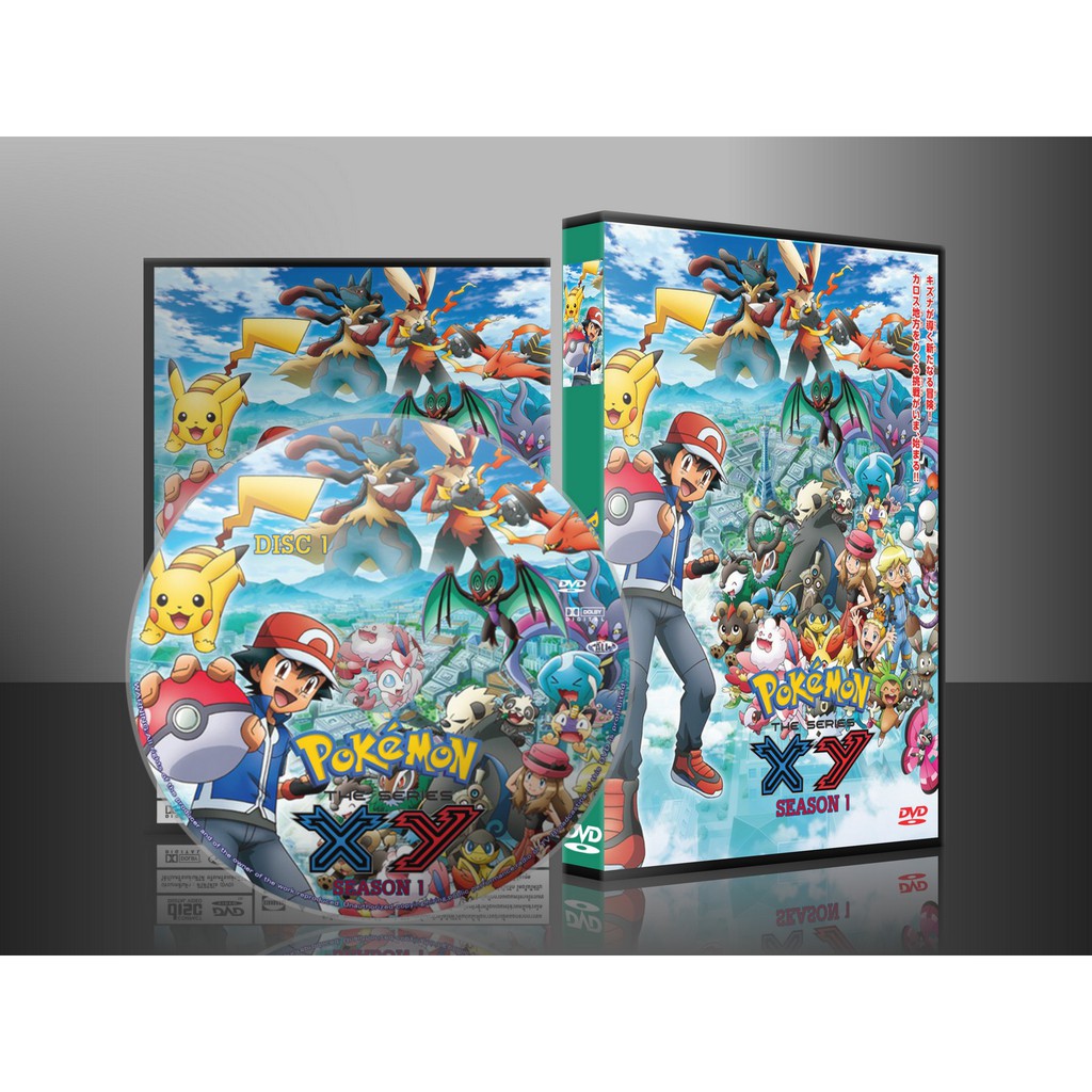 การ์ตูน Pokemon XY Season 1 DVD 4 แผ่น (พากษ์ไทย)