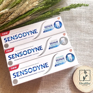 ยาสีฟันเซ็นโซดายน์ Sensodyne Repair And Protect 100g. สูตรเสียวฟัน สูตรฟันขาว