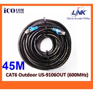 สายแลน(ภายนอกอาคาร) Outdoor CAT6 Link แท้ สำเร็จรูปพร้อมใช้งาน ยาว 45 เมตร