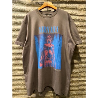 NIRVANA SLIVER VINTAGE 90S T-SHIRT เสื้อยืดเนอร์วานา เสื้อวินเทจ คอกลมแขนสั้น สกรีนตัวหนังสือ