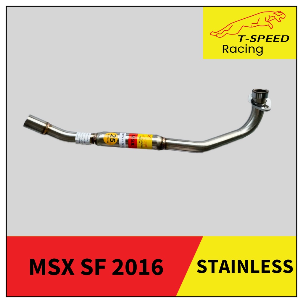 คอท่อ Honda MSX SF 2016 🔩 Stainless steel แท้ เกรด 304 หนา: 1.2 มิลลิเมตร  ขนาด: 25 m.m. ราคา 650 บาท