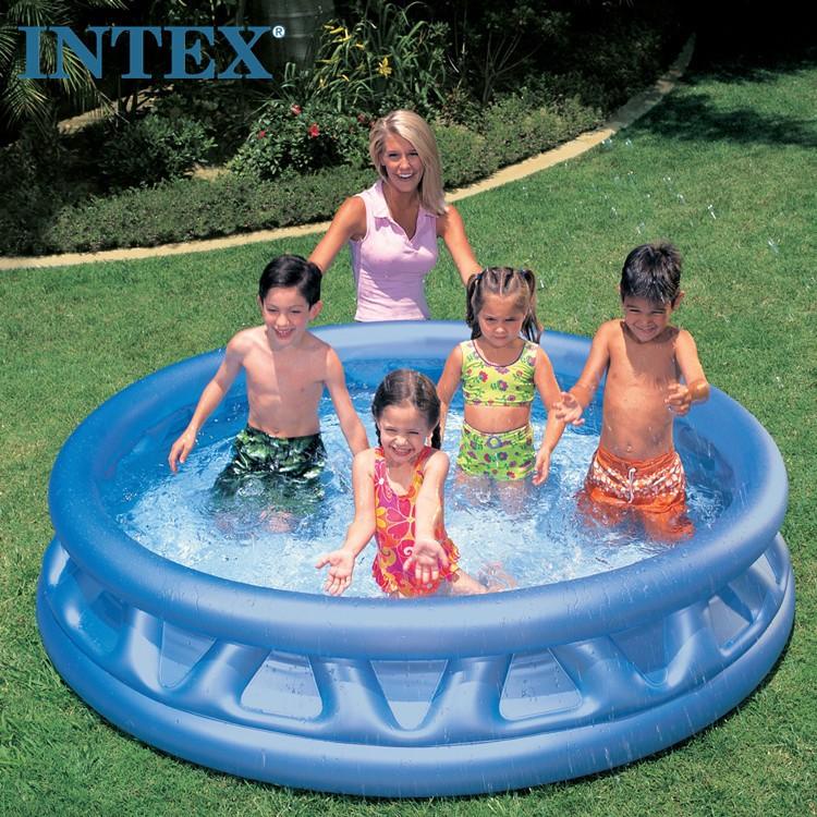 INTEX สระว่ายน้ำเด็กเป่าลม 6 ฟุต รุ่น 58431NP (สีฟ้า)