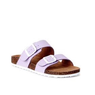 Time and True Sandals รองเท้าหัวเข็มขัด สีม่วง