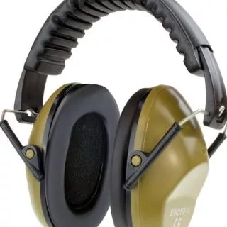 ที่ครอบหูลดเสียง E-hertz สีเขียวขี้ม้า เหมาะสำหรับซ้อมยิงปืน