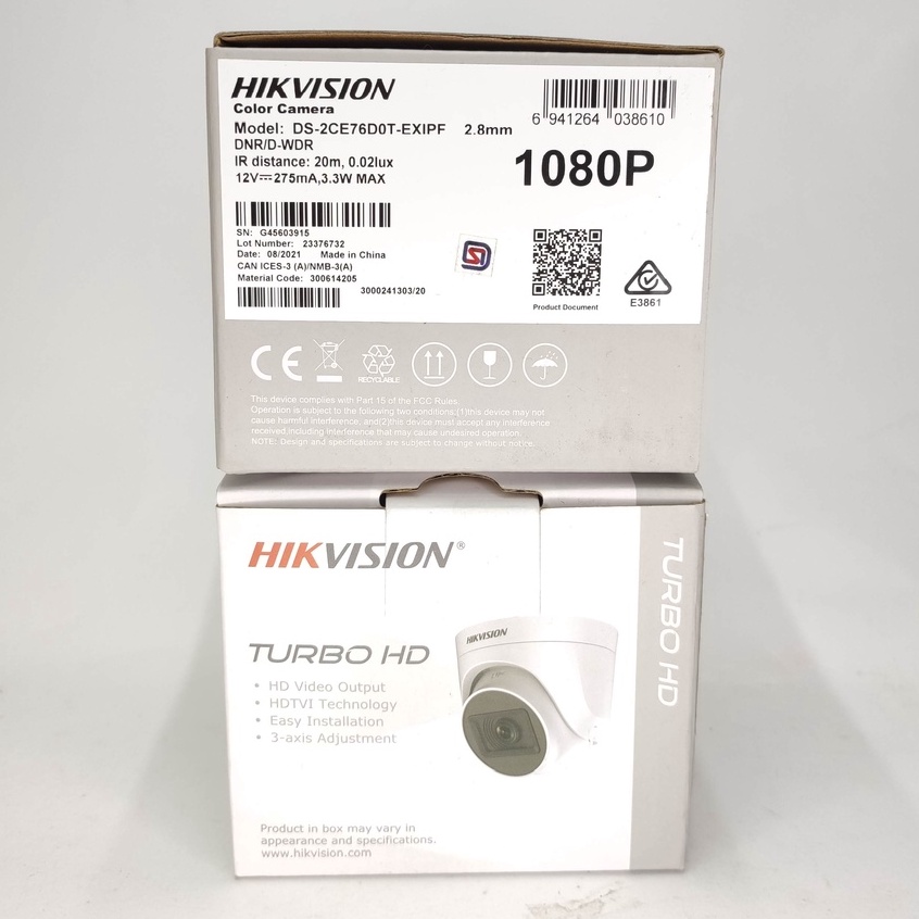 กล้องวงจรปิด HIKVISION TURBO HD DS-2CE76DOT-EXIPF 2MP INDOOR
