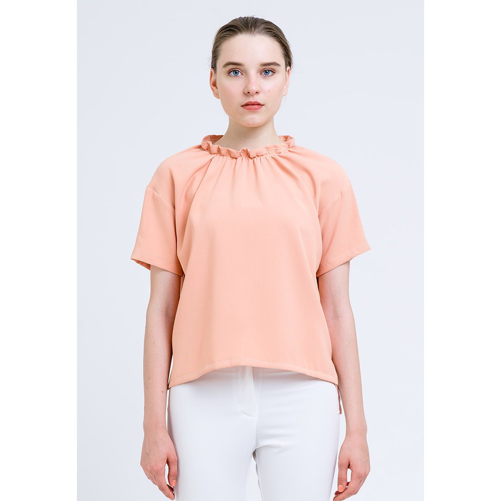 Mille Blouse Womens Top Elena Top Orange