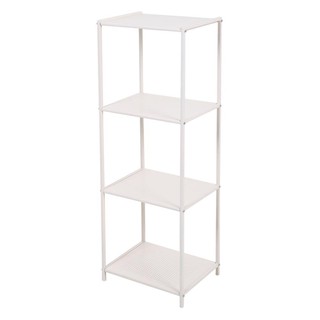 Shelf SHELVING UNIT FURDINI AKONO 4 LEVELS STEEL IVORY Multipurpose furniture Home &amp; Furniture ชั้นวางของ ชั้นวางของ 4 ช