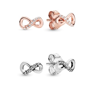 (พร้อมส่ง)*New*Pandora Sparkling Infinity Stud Earrings