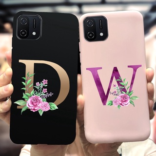 เคสโทรศัพท์มือถือ ซิลิโคนนิ่ม TPU ผิวด้าน ลายตัวอักษรน่ารัก สําหรับ OPPO A16K CPH2349 A16K 4G 2021 Funda 6.52 นิ้ว