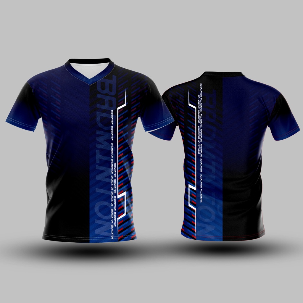 🌈ใส่โค้ดSENSEI20Pลด20%✨เสื้อแขนสั้นพิมพ์ลาย(หน้า-หลัง) SENSEI ลายBADMINTON4