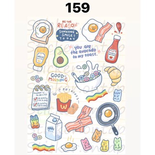 159. สติ๊กเกอร์ ลาย Breakfast (Best seller)