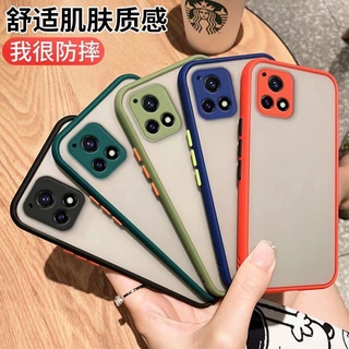 ขอบสีผิวด้าน Case Vivo Y15S 2021 เคสกันกระแทก ขอบนิ่มหลังแข็ง เคสมือถือ สามารถป้องกันกล้อง