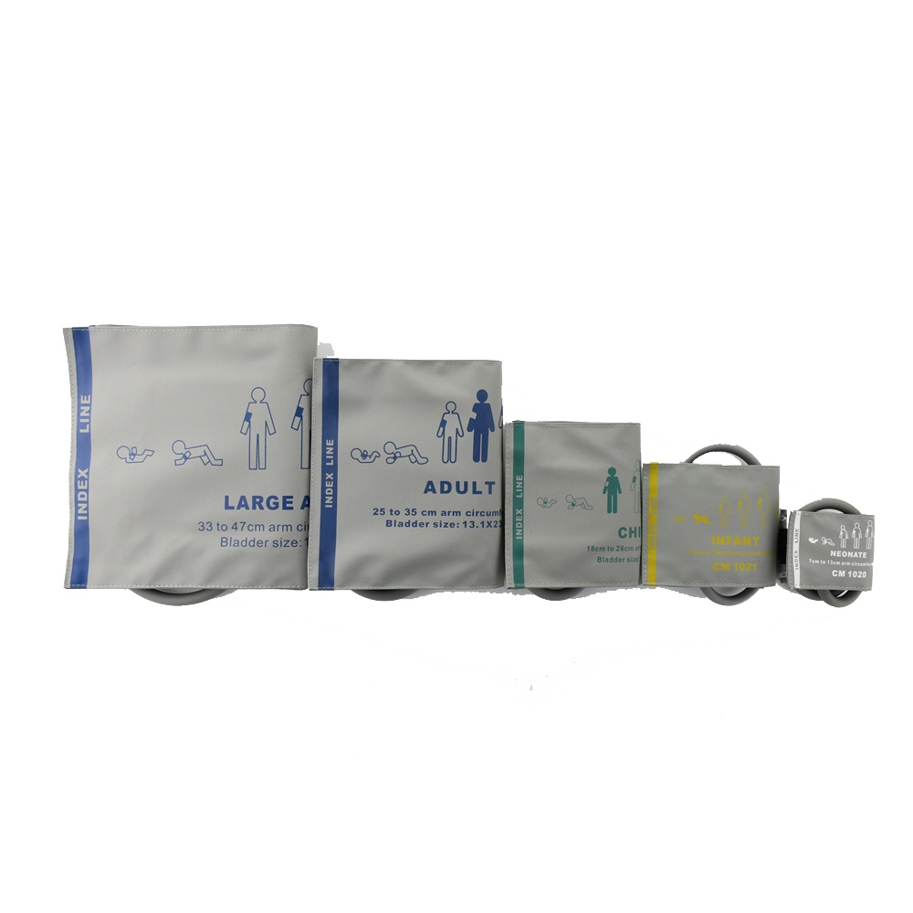 Universal NIBP Cuff ,6 ขนาด Cuffs Neonatal เด็กทารกเด็กผู้ใหญ่เครื่องวัดความดันโลหิต Medical BP แขนต