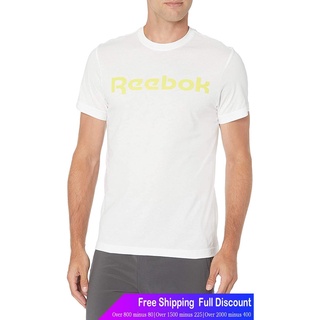 ผ้าฝ้ายแท้เสื้อยืดผู้ชาย Reebok Mens Gs Linear Read Tee Reebok Popular T-shirtsS-4XL