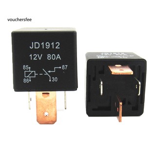 Jd1912 รีเลย์สตาร์ทเตอร์มอเตอร์รถยนต์ 12V 80A 4Pin DC AMP SPDT