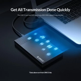 ORICO 2.5 นิ้ว Type-C USB3.1 ถึง SATA3.0 5Gbps 4TB ฮาร์ดไดรฟ์ภายนอกกล่องสําหรับ 7 มม.9.5 มม.SSD/HDD เครื่องมือฟรี Super Speed HDD Case