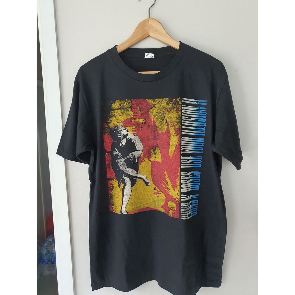 เสื้อยืดสีขาวGun N Roses T-shirt เสื้อยืดS-4XL