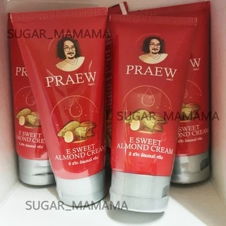 Praew แพรว E Sweet Almond Cream ครีมบำรุงผิว ผสมวิตามินอี น้ำมันอัลมอนด์ ป๋าสันติ หมอนอกกะลา santi manadee สันติมานะดี