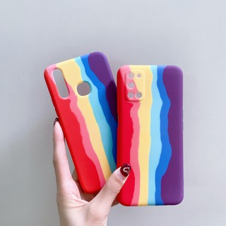 เคสวีโว่ Y11 Y12 Y15 Y17 Y20 Y12S Y30 Y50 V19 เคส สายรุ้ง กำมะหยี่ VIVO V11i Y53 Y55 Y71 Y81 S1pro Y95 Y91i V5 V5plus V9