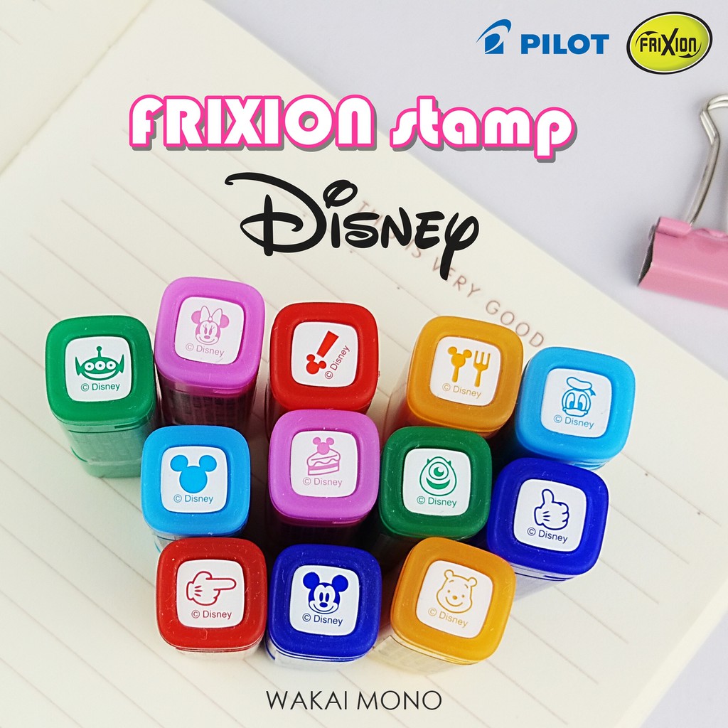 LIMITED !! ตัวปั๊มลบได้ PILOT FriXion Stamp ลาย DISNEY ลิขสิทธิ์แท้