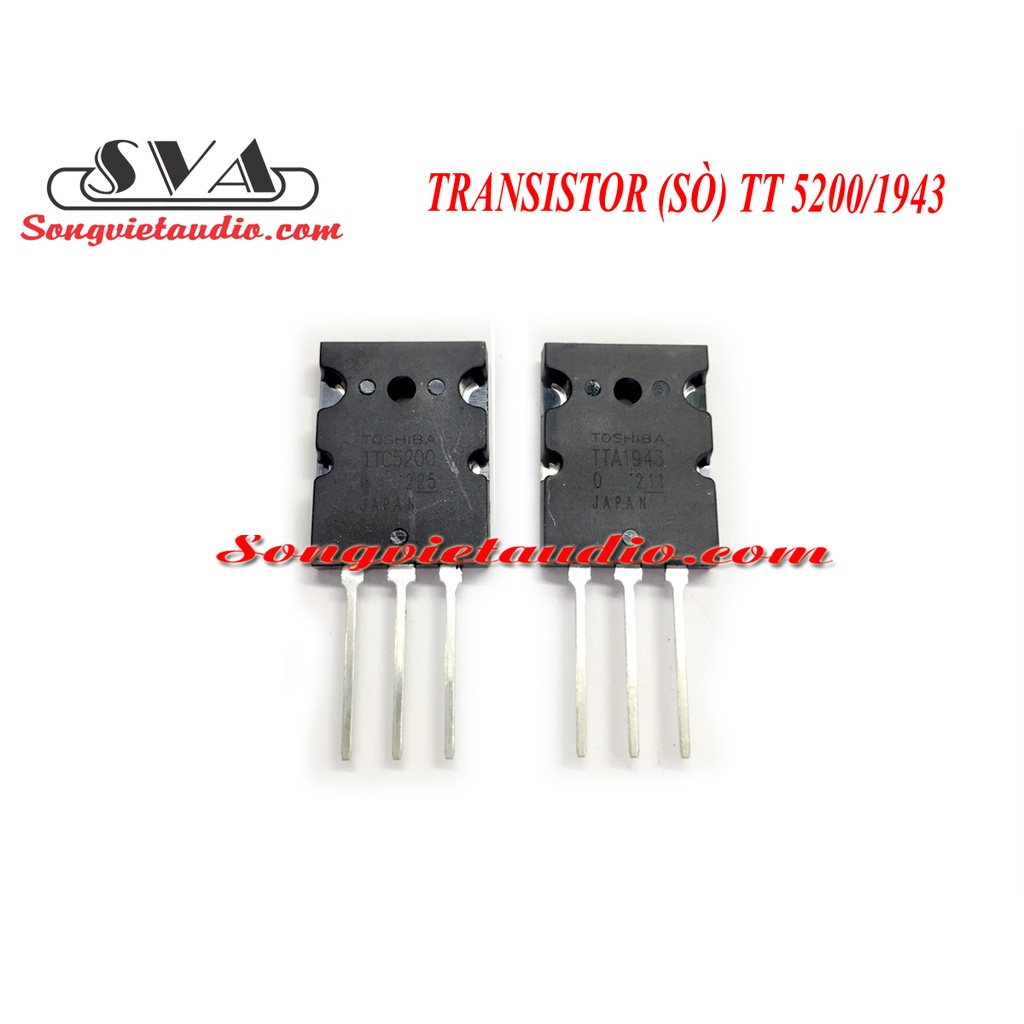 TOSIBA 5200/ 1943 TT TRANSISTOR - PAIR - ไม่รวมสกรู