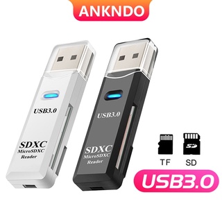 Usb3.0 2 In 1 การ์ดรีดเดอร์สําหรับ Pc Micro Sd Tf การ์ดรีดเดอร์ Usb 3 อุปกรณ์เสริมการ์ดหลายช่องใส่แฟลชไดรฟ์แล็ปท็อป