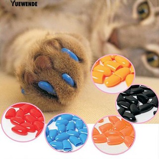 ※‴ 20Pcs แมวสุนัขแมวแมว Paw ควบคุมหมวกเล็บครอบคลุมอุปกรณ์เสริม