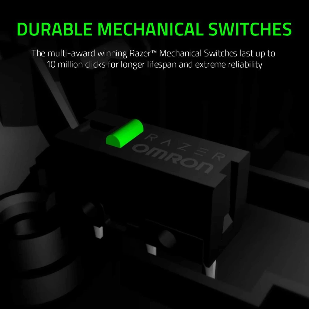 Razer DeathAdder Essential - เมาส์เกมมิ่ง เซ็นเซอร์ Optical 6,400DPI สายเมาส์ทำจากยาง thumbnail 4