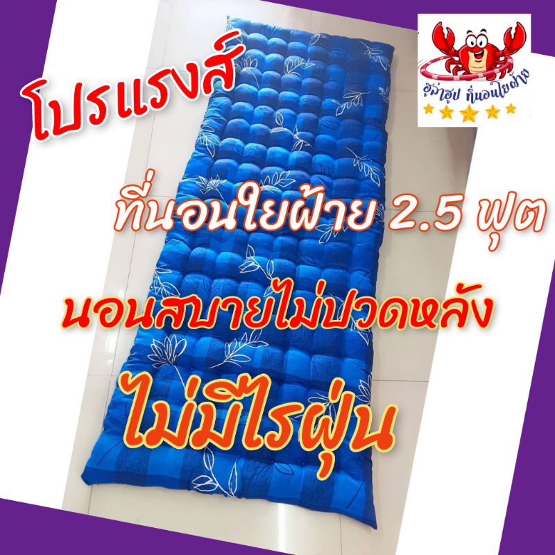 👍โปรแรงส์💟 ที่นอนใยฝ้าย 2.5 ฟุต ( 65-70*175-180 cm ) 💟 ไม่มีไรฝุ่น นอนสบายไม่ปวดหลัง
