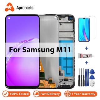 หน้าจอสัมผัสดิจิทัล LCD ขนาด 6.4 นิ้ว คุณภาพสูง สําหรับ Samsung Galaxy M11 M115 SM-M115 M115F M115G/DS