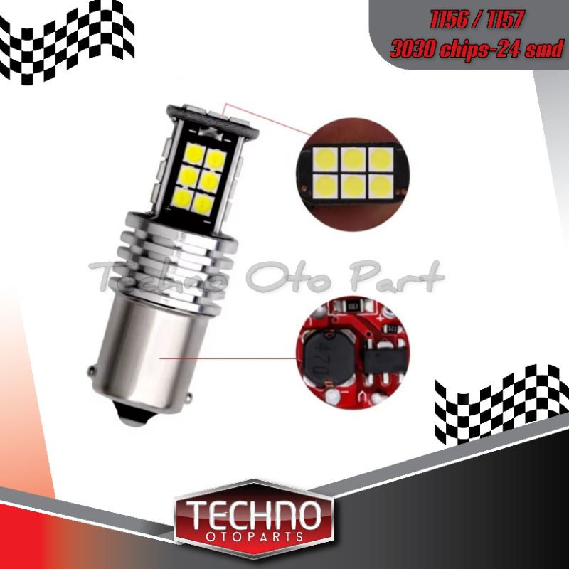 Canbus S25 1156 BAU15S 150 ไฟเลี้ยวถอยหลังไฟ Led° 3030 24smd