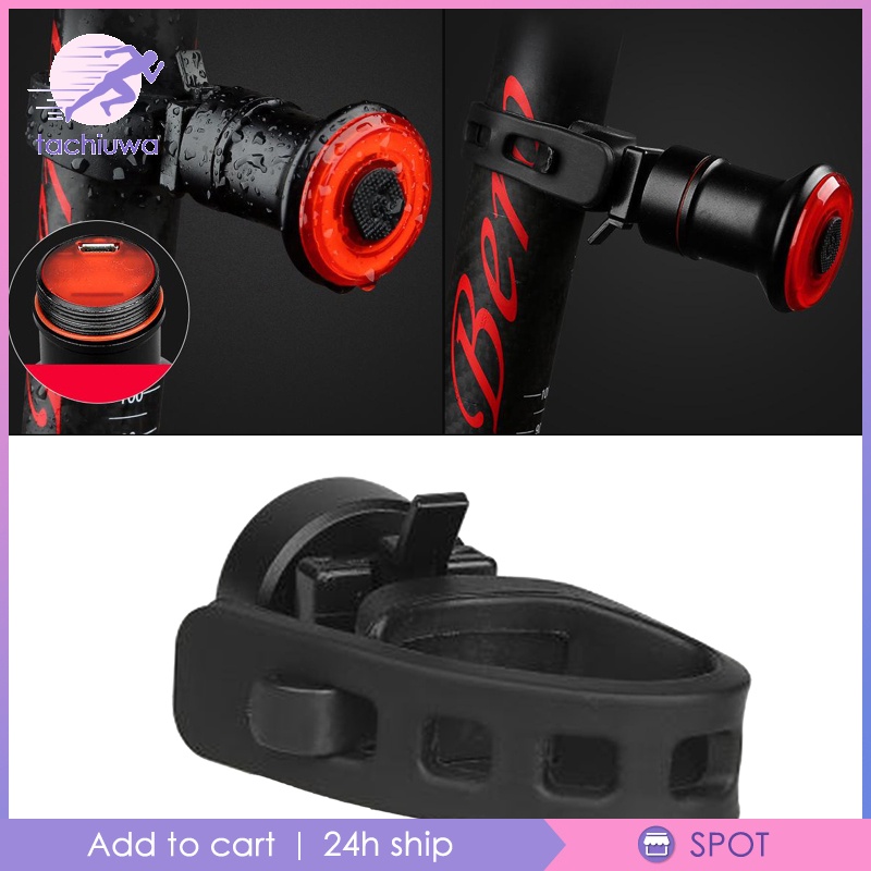 Aluminum Alloy Bicycle Brake Sensing Smart Rear Light for Saddle #8