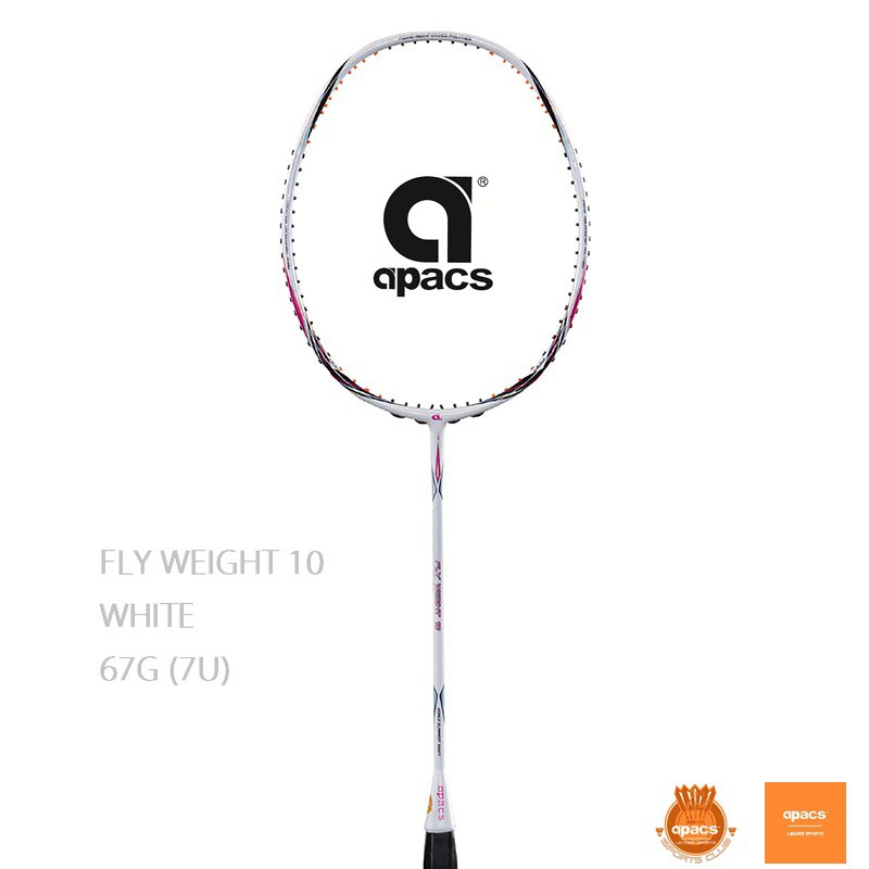 (ฟรี STRING & GRIP)APACS BADMINTON CKET FLY WEIGHT 10 7U