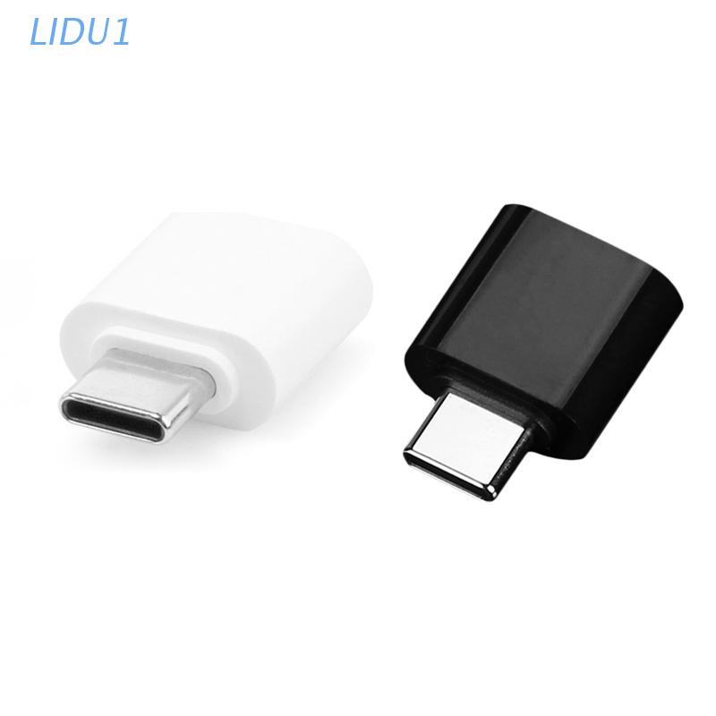 Lidu1 อะแดปเตอร์แปลง OTG Type C 3.1 ตัวผู้ เป็น USB ตัวเมีย สําหรับ OnePlus 3T MacBook Sony Xperia XZ MacBook Pro(2016) Univer
