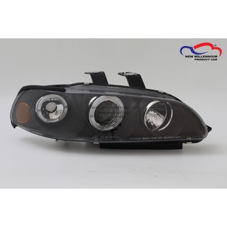 ไฟหน้าติดไฟมุม HONDA CIVIC ปี 1992 3ประตู PROJECTOR LED โคมดำ SONAR (1 คู่)