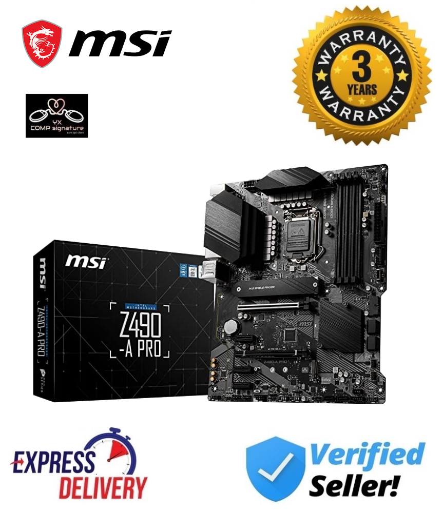 MSi Z490-A Pro ซ็อกเก็ต LGA1200 ATX Pro Series เมนบอร์ด